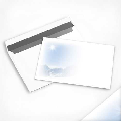 Trauer-Kuvert Schneeberge