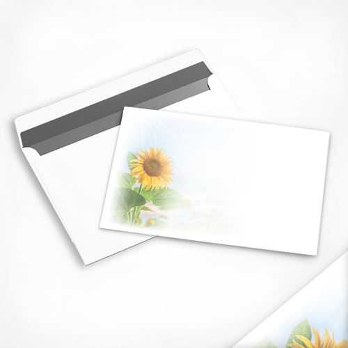 Trauer-Kuvert Sonnenblume