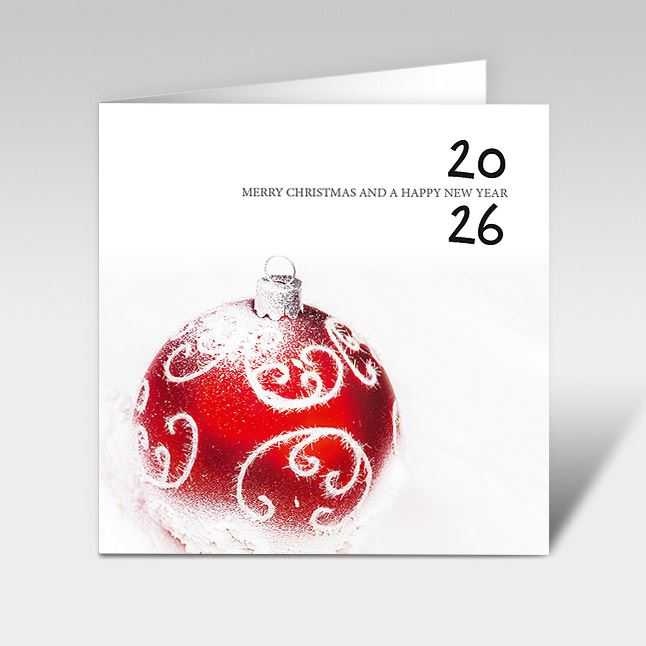 Weihnachtskarte mit "Power Weihnachtskugel"