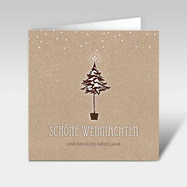 Weihnachtskarten "zarter Weihnachtsbaum"