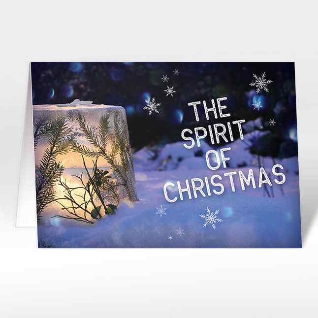 Weihnachtskarte "The Spirit of Christmas" A6
