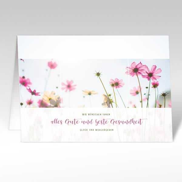 Glückwunschkarte "Blumenfeld"