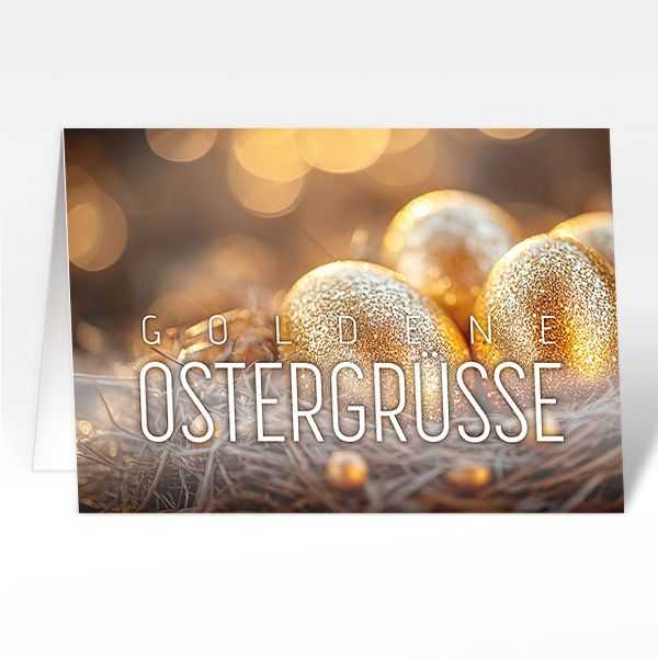 Osterkarten "Goldene Ostergrüsse"