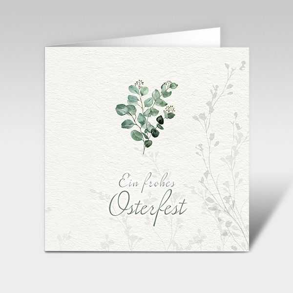 Osterkarte "Eukalyptus"