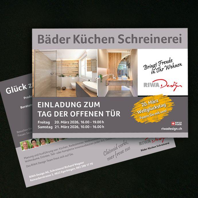 Flyer A5 quer, 2-seitig, "Tag der offenen Tür"