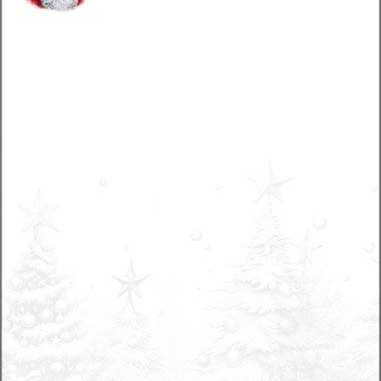 Weihnachtsbriefpapier "Santa Claus im Wald"