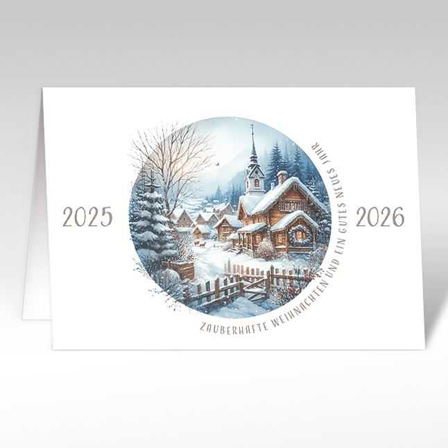 Weihnachtskarte-Neujahrskarte "spirit of christmas"
