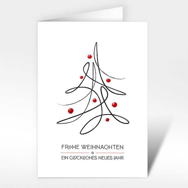 Weihnachtskarte "Tanzender Weihnachtsbaum"