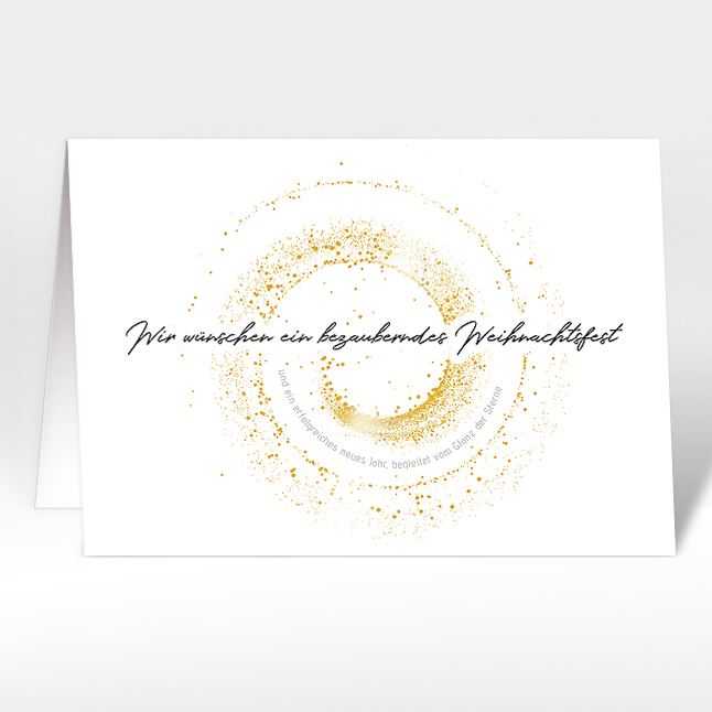 Weihnachtskarten "Glanz der Sterne“"