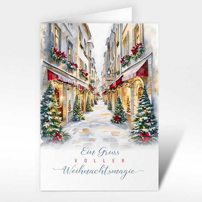 Weihnachtskarten "Weihnachtsdorf Weihnachtsmagie"