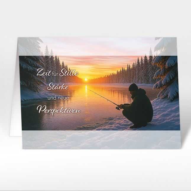 Weihnachtskarte "Zeitfenster"