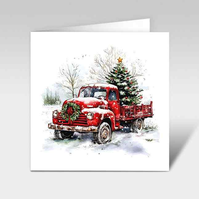 Weihnachtskarten "Weihnachts-Pickup"
