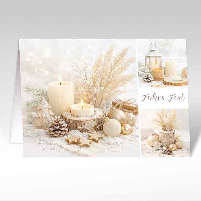 Weihnachtskarte "Frohes Fest"