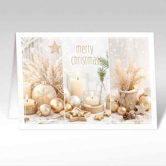 Weihnachtskarten «Gemütliche Feststimmung" englisch